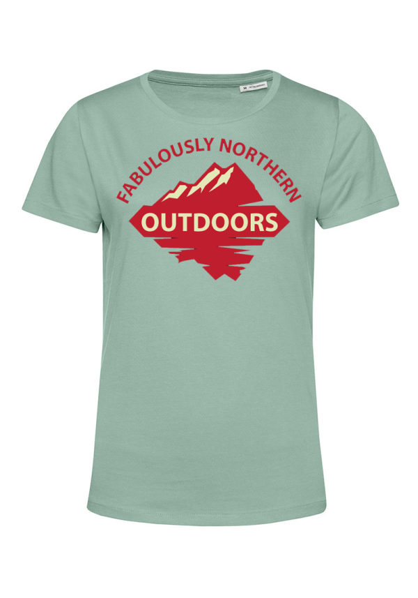 Fabulously Northern Outdoors Womens T-Shirt Sage