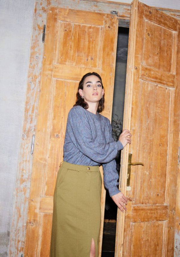 Ichi simonze lizard skirt 2 Simonze Skirt In Lizard Green