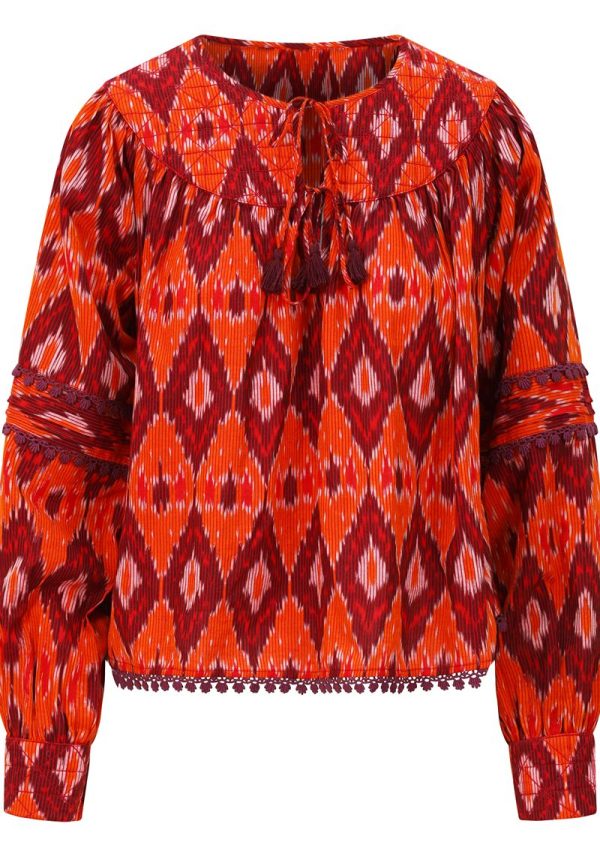 Averno Spiced Ikat Blouse