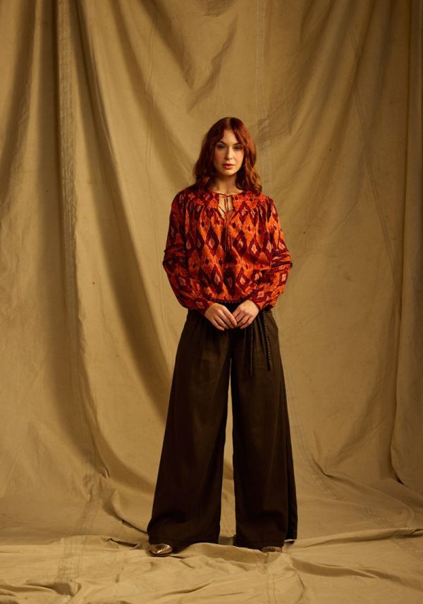 Averno Spiced Ikat Blouse