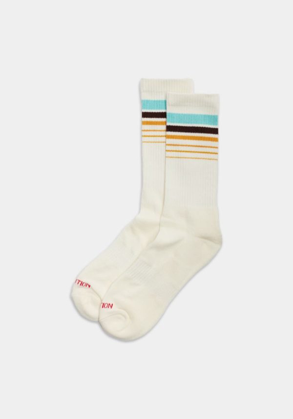 Teal Stripe Sports Socks