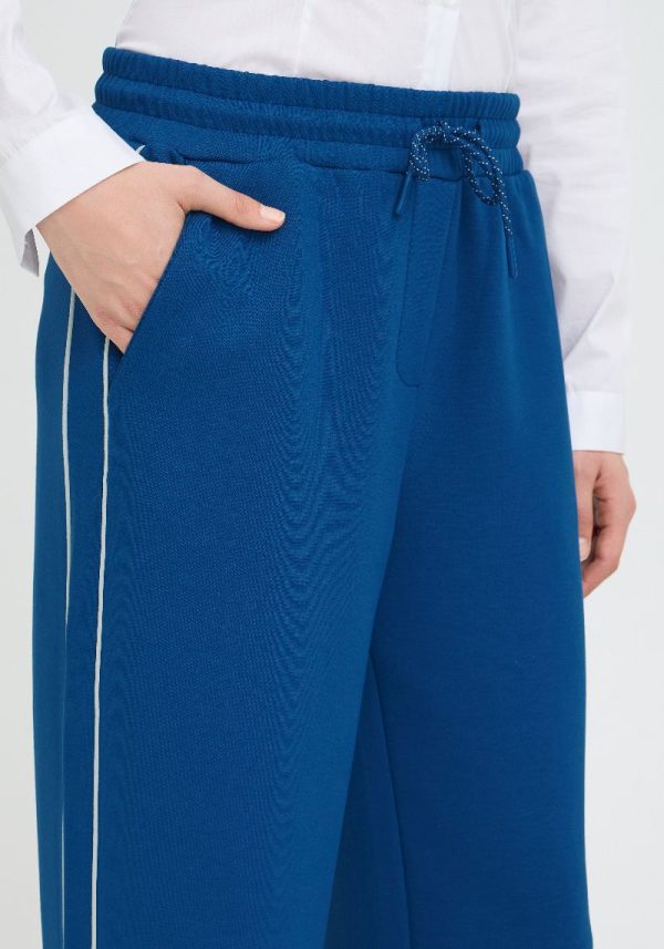 Kate Neo Blue Side Stripe Trousers