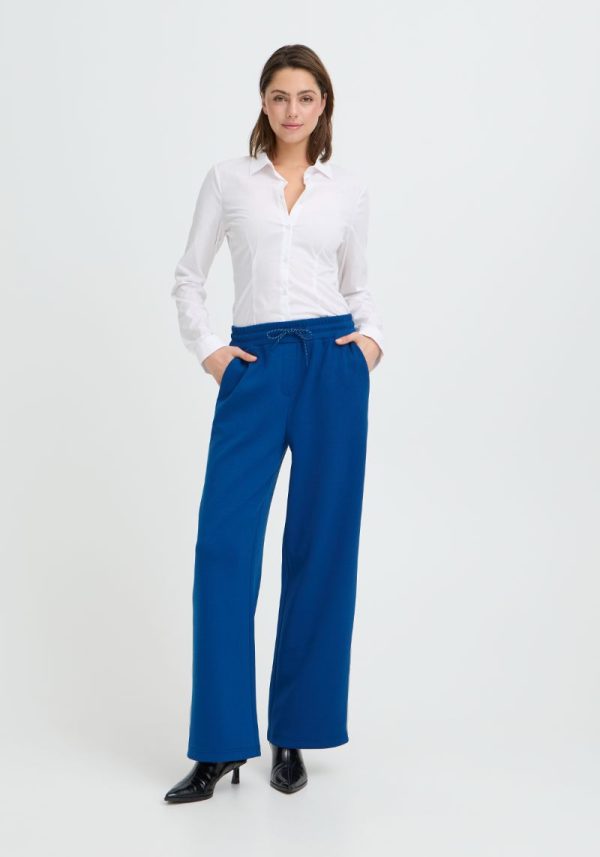 Kate Neo Blue Side Stripe Trousers