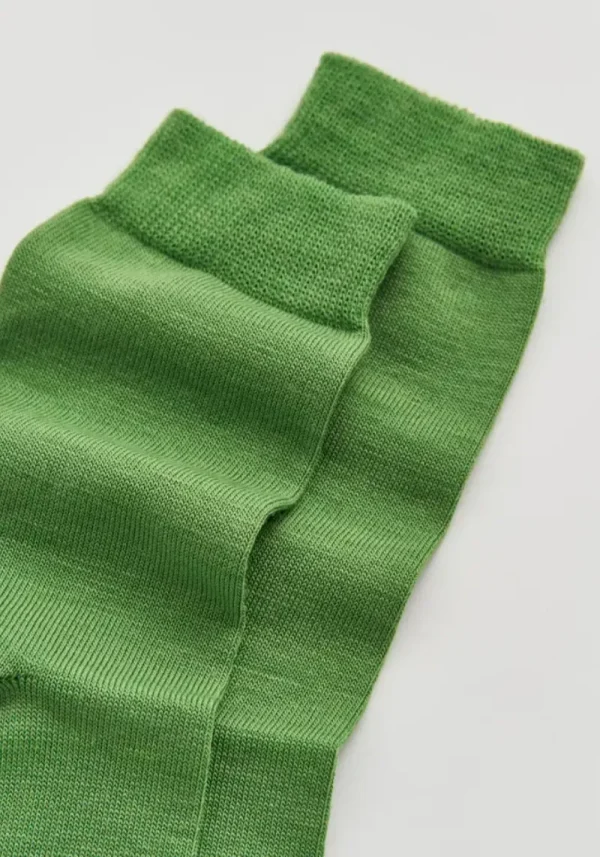Pairs Grass Green Merino Socks