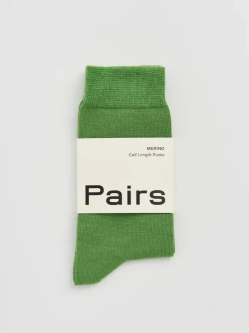 Pairs Grass Green Merino Socks