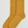 Pairs Golden Yellow Merino Socks