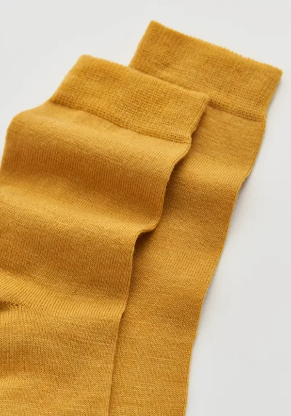 Pairs Golden Yellow Merino Socks