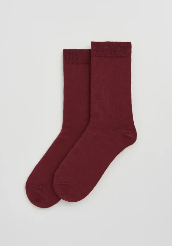 Pairs plum merino 1 Pairs Dark Plum Merino Socks
