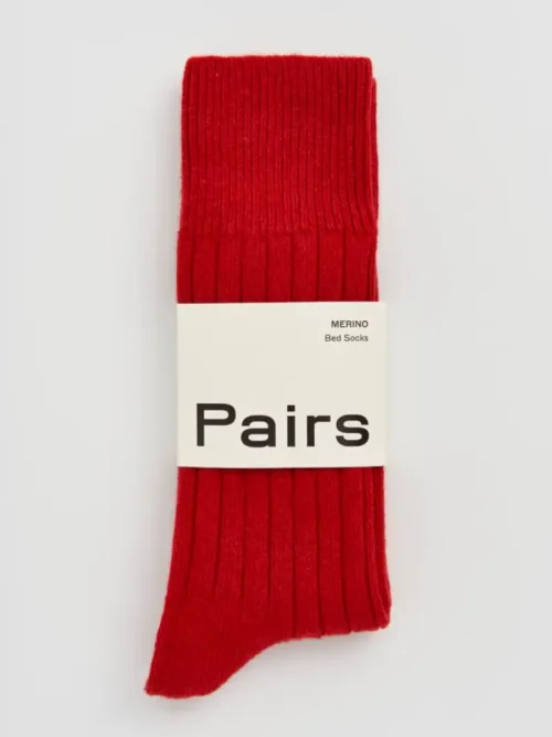 Pairs Post Box Red Bed Socks