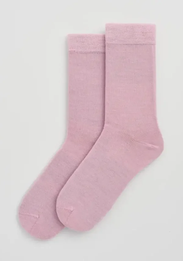 Pairs Sugar Pink Merino Socks
