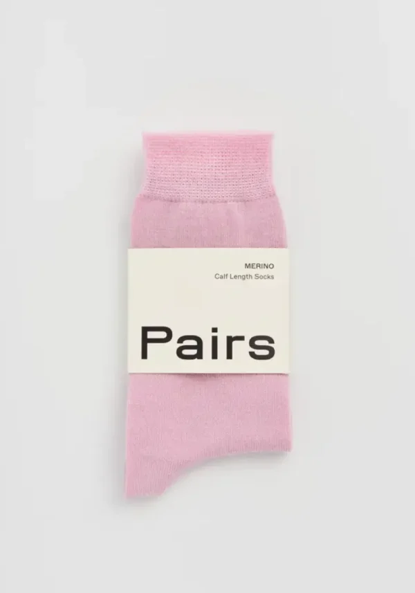 Pairs Sugar Pink Merino Socks