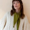 Olive Merino Wool Scarf