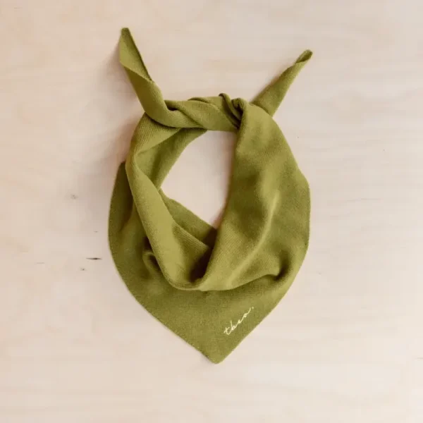 Olive Merino Wool Scarf