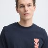 Abstract Floral Navy T-Shirt