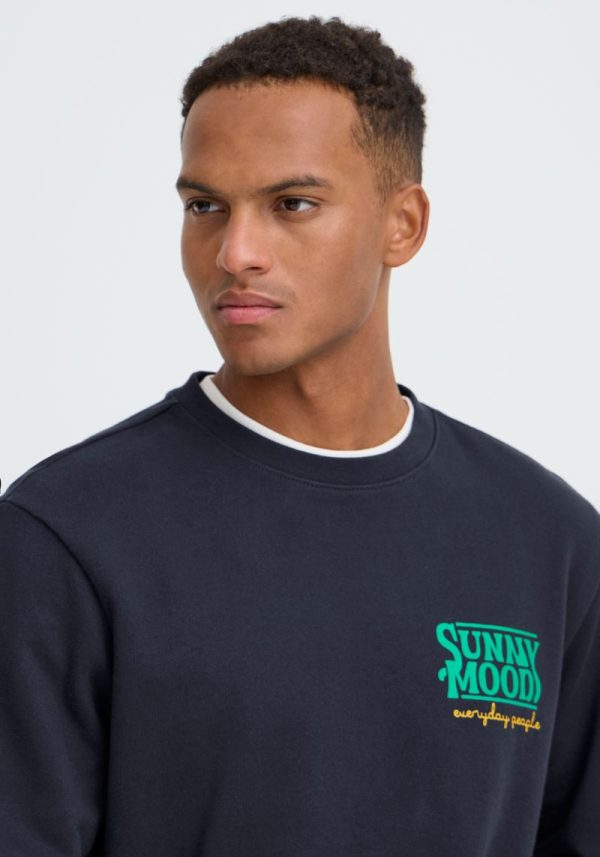 Sunny Mood Salute Blue Sweatshirt