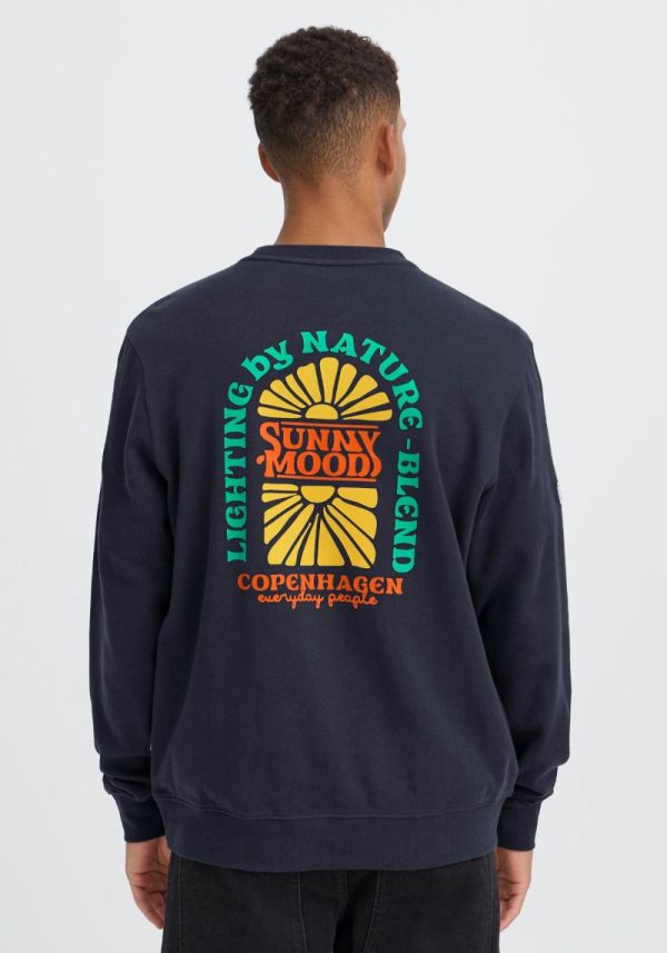 Sunny Mood Salute Blue Sweatshirt