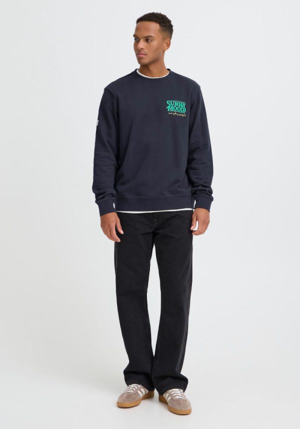 Sunny Mood Salute Blue Sweatshirt
