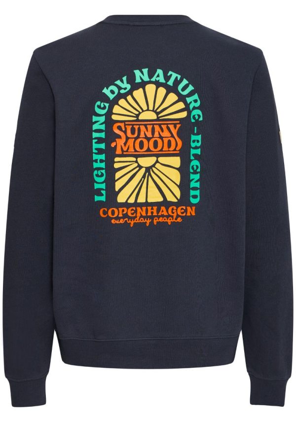 Sunny Mood Salute Blue Sweatshirt