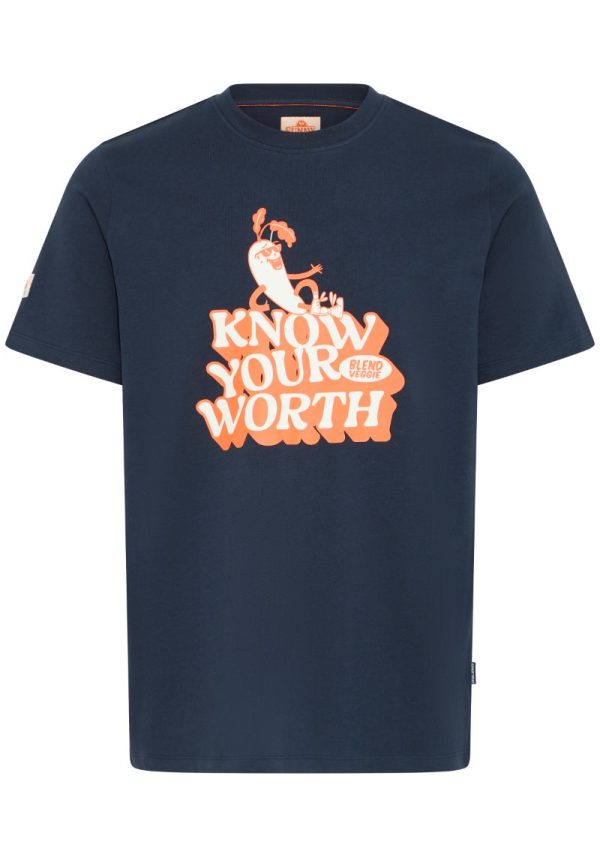 Know Your Worth Navy T-Shirt