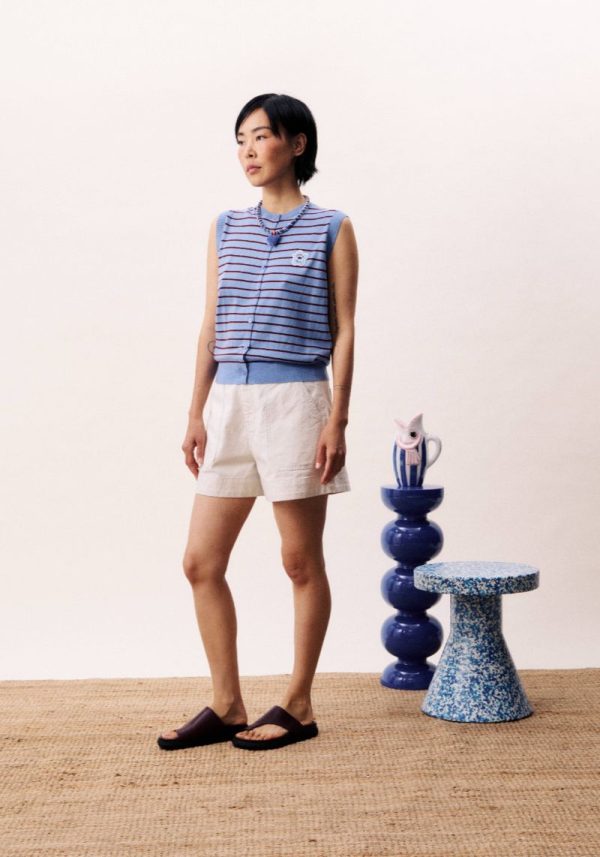 Frnch bleu lavande knit 3 Glacier Cardigan