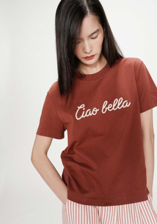 Vanders Ciao Bella Terracotta T-Shirt
