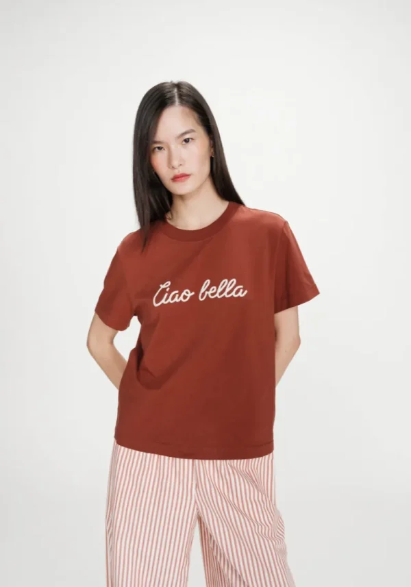 Vanders Ciao Bella Terracotta T-Shirt