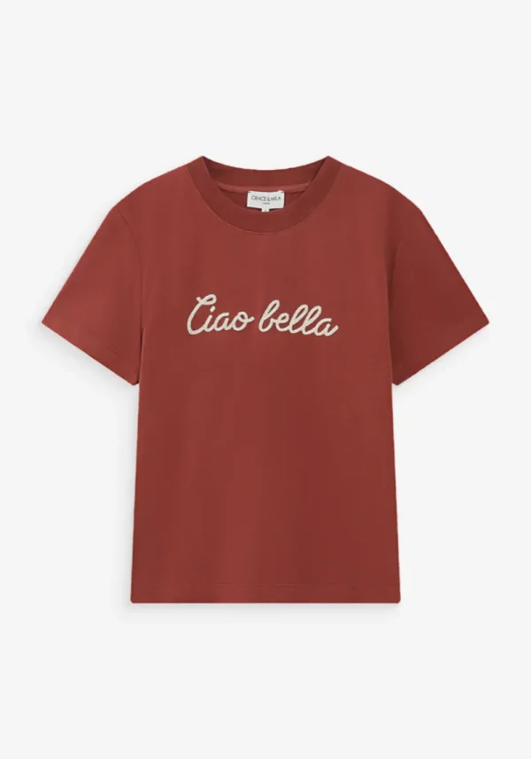 Vanders Ciao Bella Terracotta T-Shirt