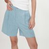 Vars Striped Denim Shorts