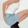 Vars Striped Denim Shorts