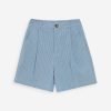 Vars Striped Denim Shorts