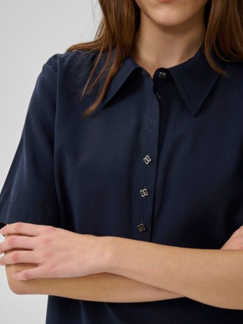 Mindy Sapphire Blue Blouse