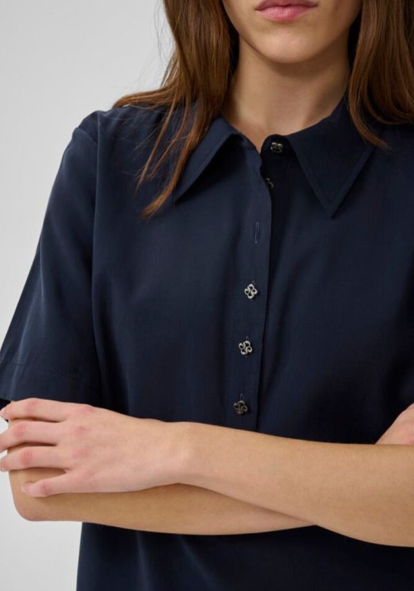 Mindy Sapphire Blue Blouse