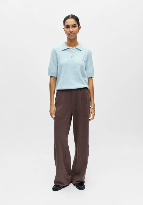 Debbie Ciel Blue Polo Knit