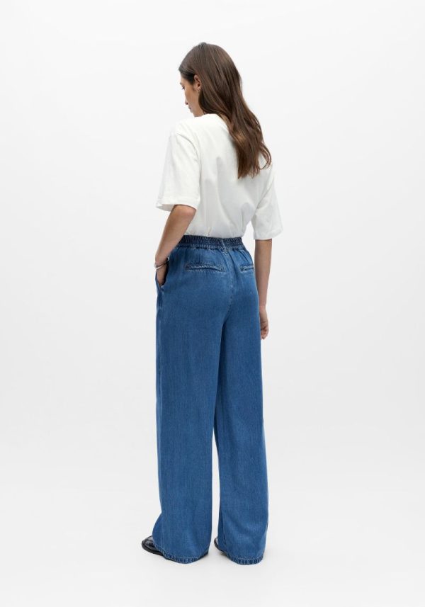 Object wide jeans 1 Lisa Denim Blue Wide Trousers
