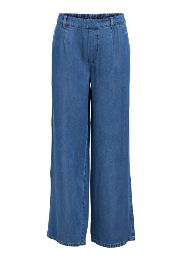 Object wide jeans 3 Lisa Denim Blue Wide Trousers