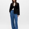 Object wide jeans 4 Lisa Denim Blue Wide Trousers
