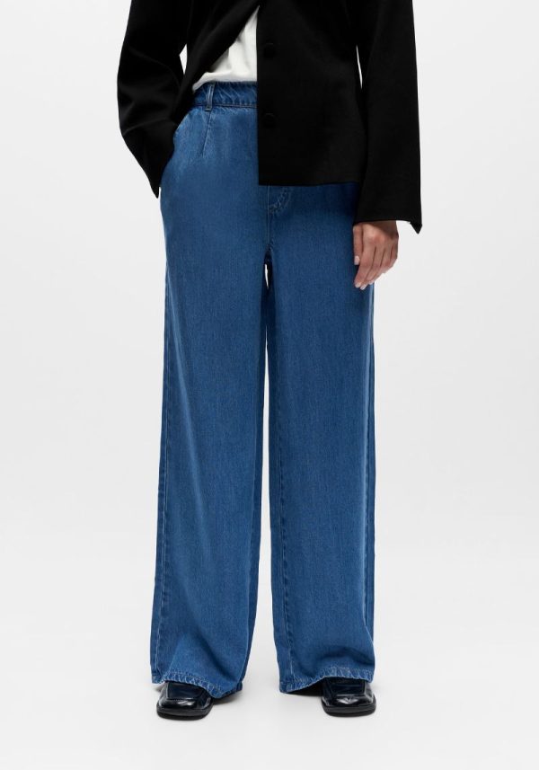 Object wide jeans 5 Lisa Denim Blue Wide Trousers