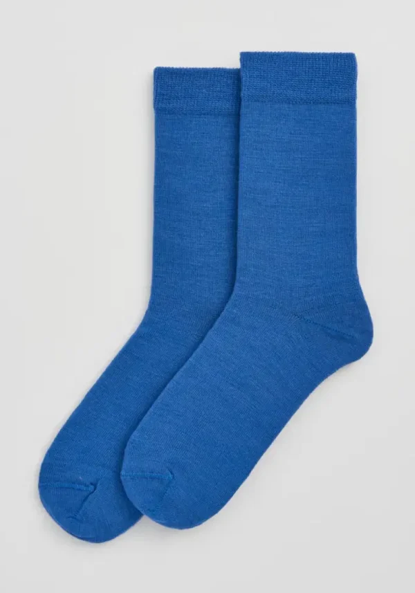 Pairs Strong Blue Merino Socks
