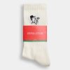 Coffee Drinker White Socks