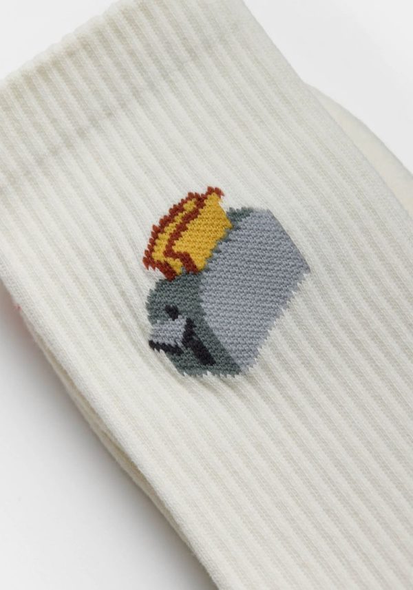 Toaster White Socks