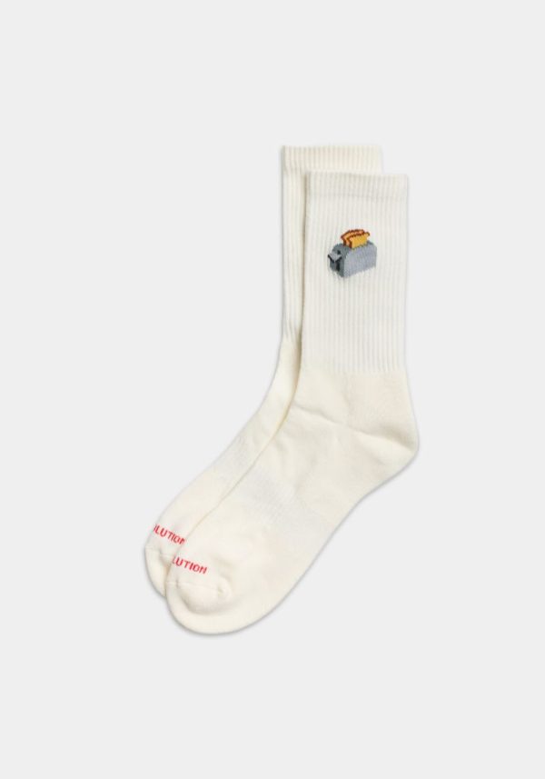 Toaster White Socks