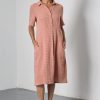 Alexa Small Rust Check Shirt Dress