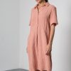 Alexa Small Rust Check Shirt Dress