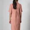 Alexa Small Rust Check Shirt Dress
