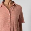 Alexa Small Rust Check Shirt Dress