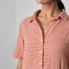 Alexa Small Rust Check Shirt Dress