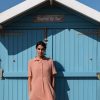 Alexa Small Rust Check Shirt Dress