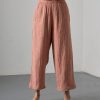 Clara  Rust Check Trousers