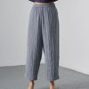 Biblico clara check navy trousers 4 Clara Navy Check Trousers
