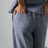 Biblico clara check navy trousers 5 Clara Navy Check Trousers